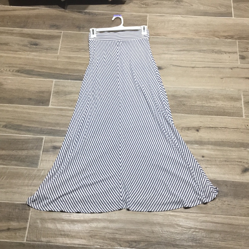 Cherokee Blue and White Striped Skirt